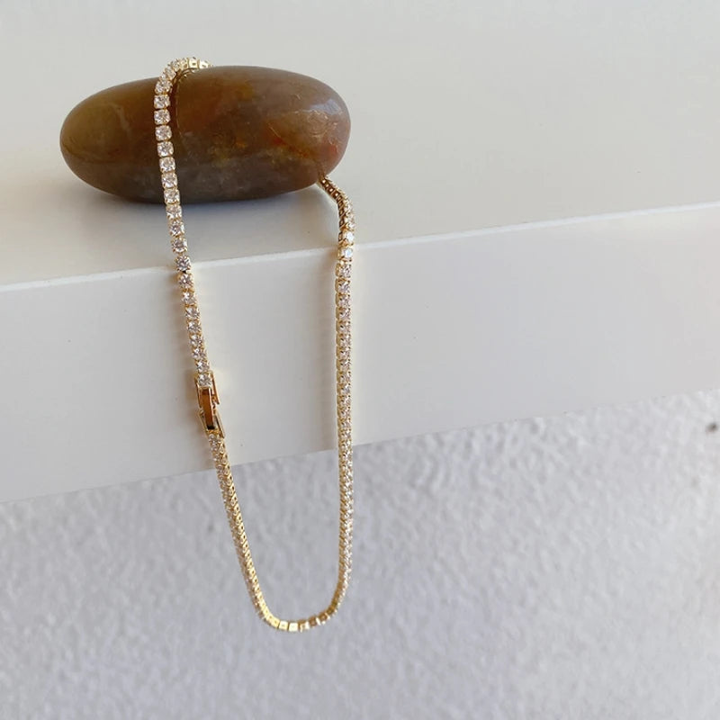 The Signature 18k Gold Iced Tennis Choker