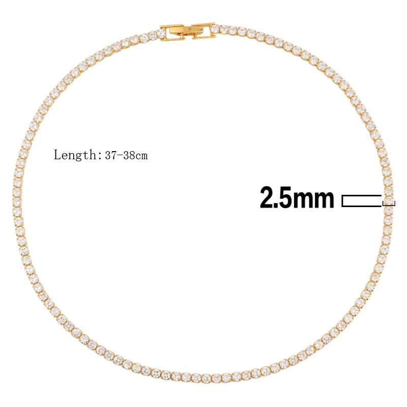 The Signature 18k Gold Iced Tennis Choker