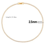 The Signature 18k Gold Iced Tennis Choker