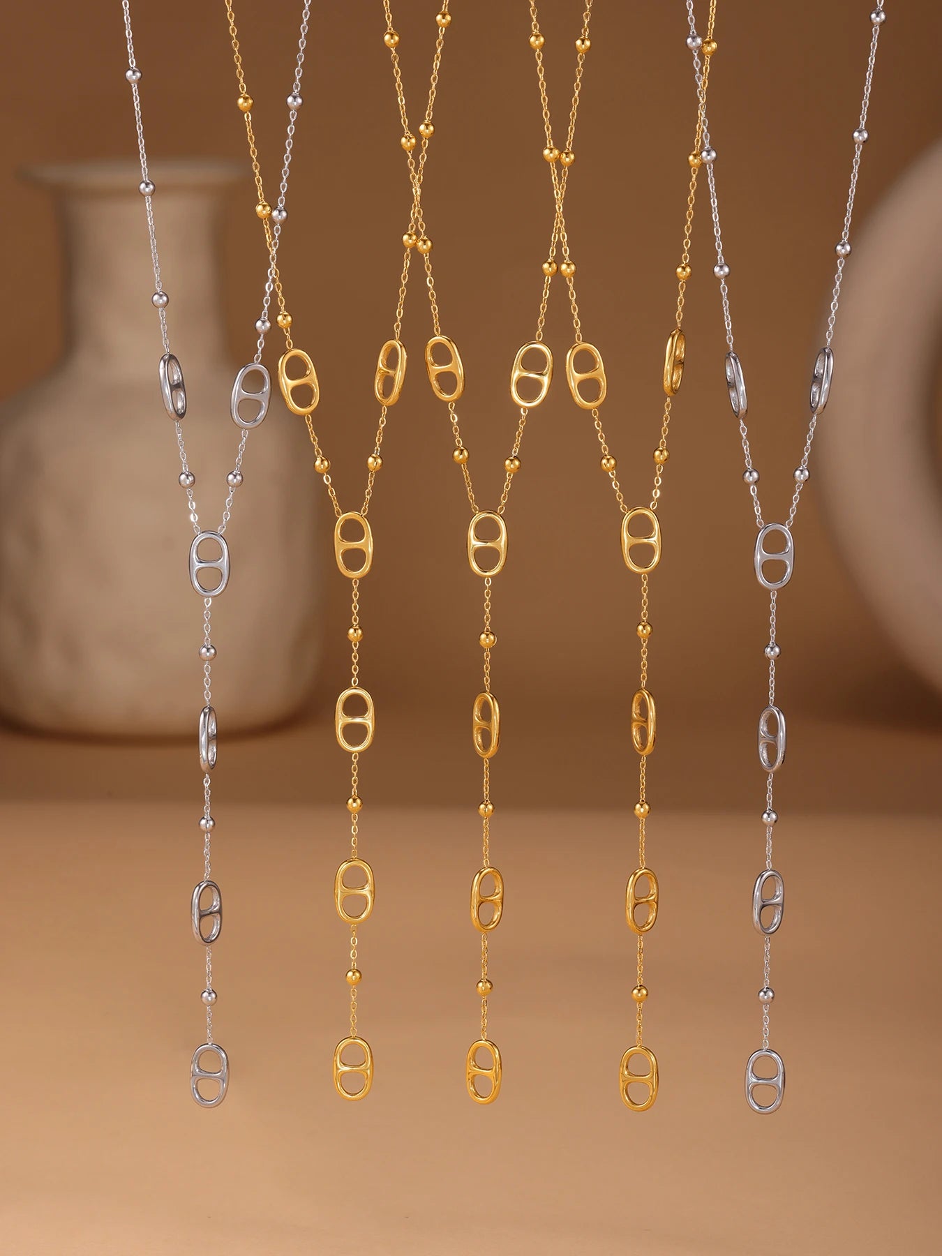 The Signature PVD Gold Long Link Chain