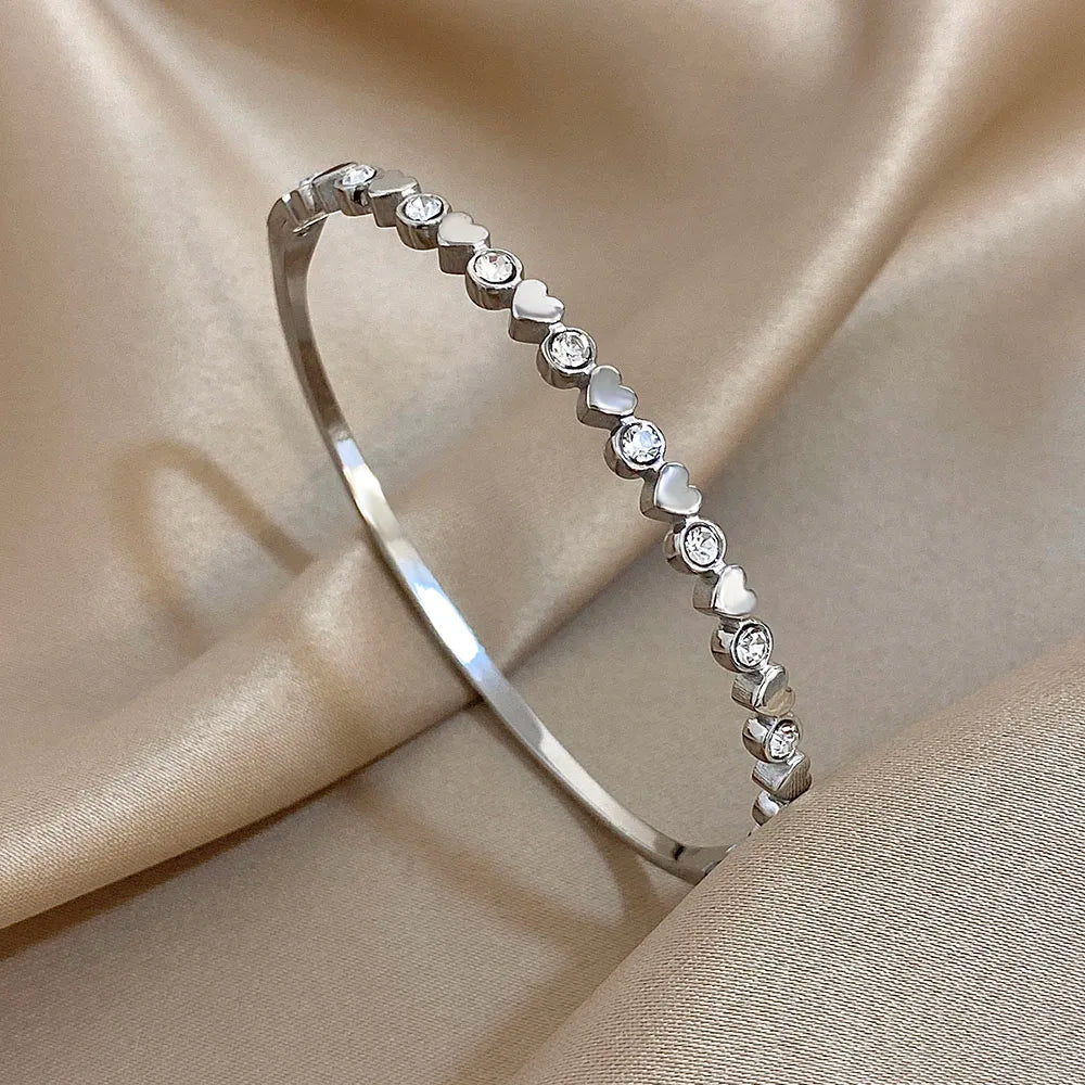The Signature Radiant Heart Cuff Bangle