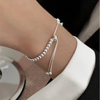 The Signature Solid 925 Sterling Silver Beaded Bracelet