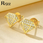 The Signature 14k Gold Diamond-Shaped Studs