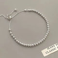 The Signature Solid 925 Sterling Silver Beaded Bracelet