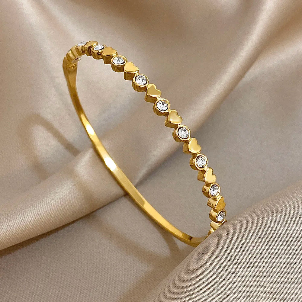 The Signature Radiant Heart Cuff Bangle