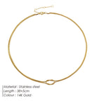 The 14k Gold Knotted Snake Chain