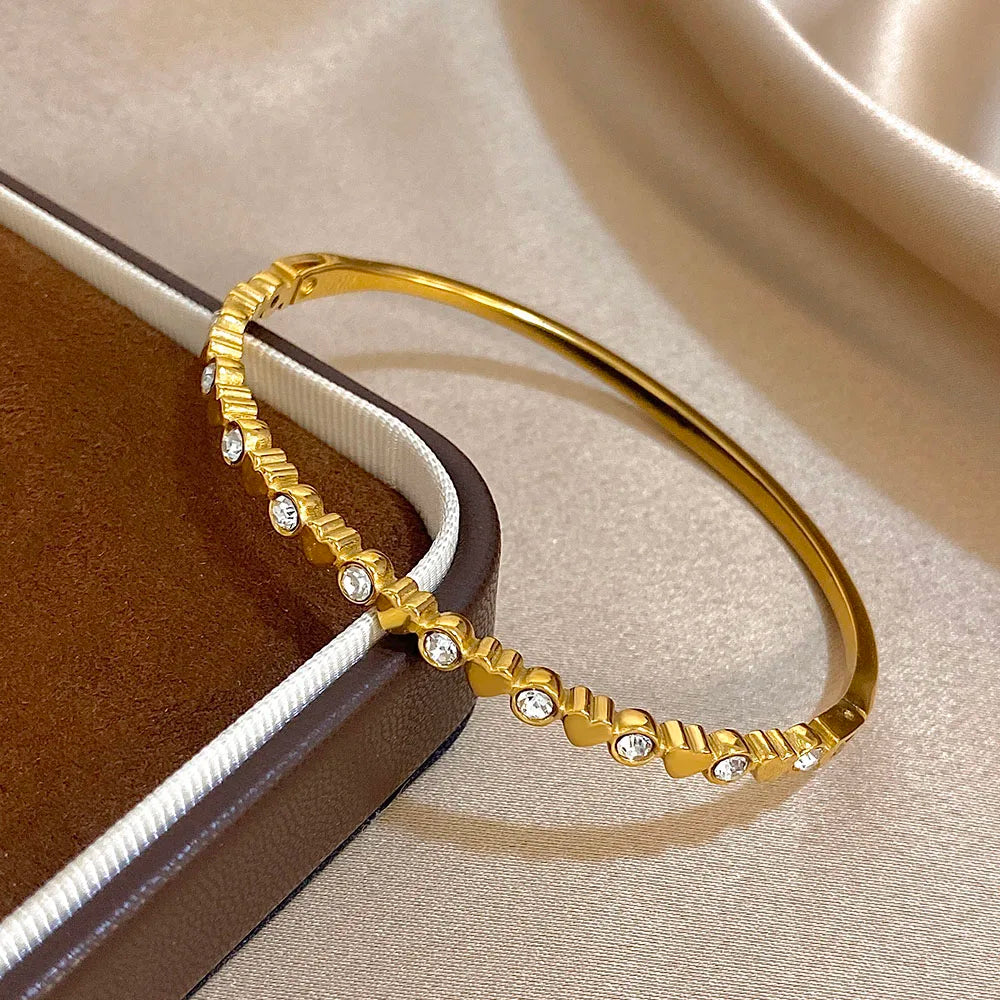 The Signature Radiant Heart Cuff Bangle