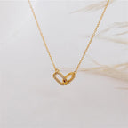 The 18k Gold Interlocking Circle Pendant