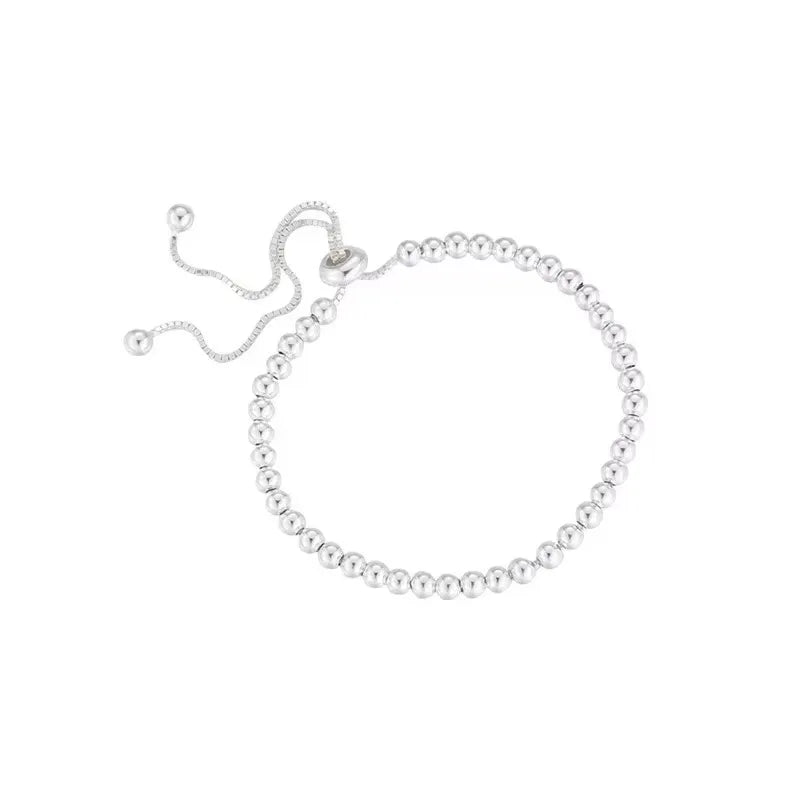 The Signature Solid 925 Sterling Silver Beaded Bracelet