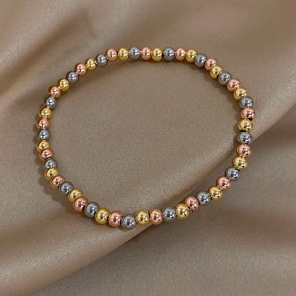 The Signature Tricolor Beaded Stretch Bracelet