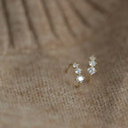 The 18k White Gold Plated Crystal Studs