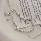 The Signature Solid 925 Sterling Silver Beaded Bracelet