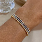 The Signature Tricolor Beaded Stretch Bracelet