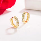 The 14k Gold Single-Row Diamond Studs