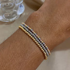 The Signature Tricolor Beaded Stretch Bracelet