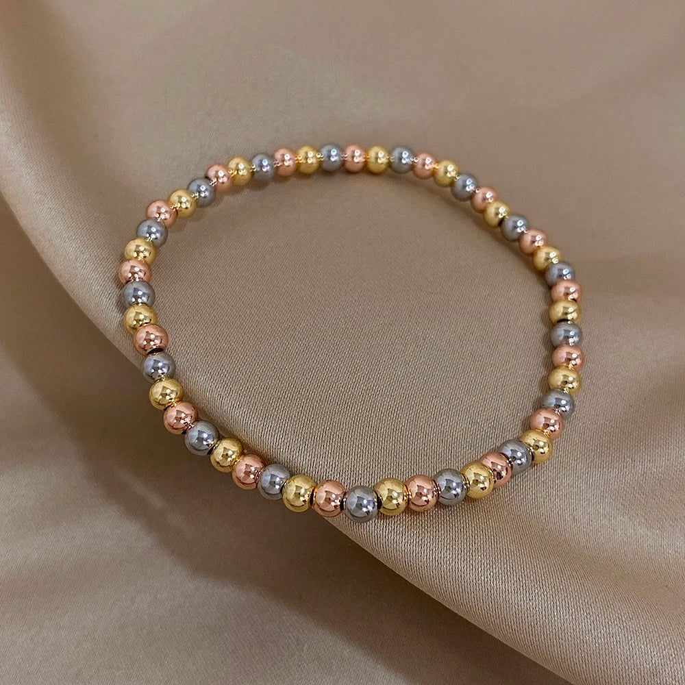 The Signature Tricolor Beaded Stretch Bracelet