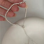The Signature Solid 925 Sterling Silver Beaded Bracelet