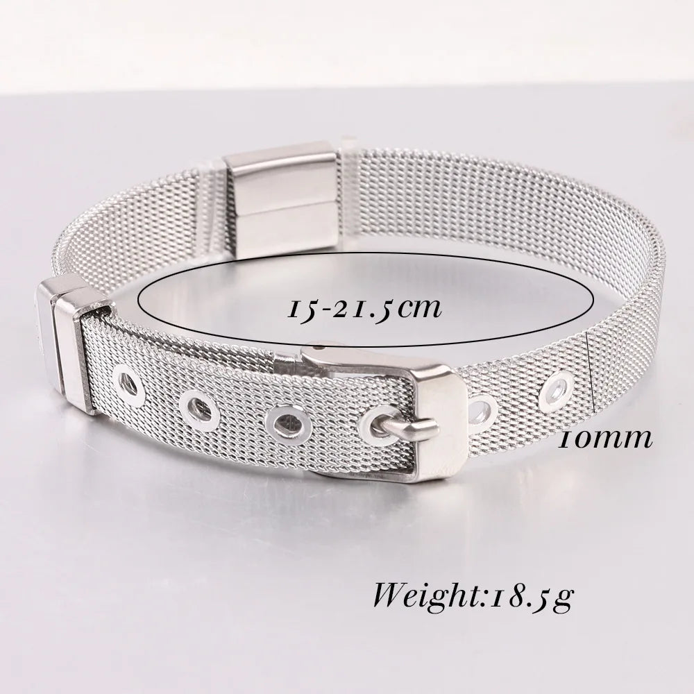 The Signature Platinum-Plated Mesh Bracelet