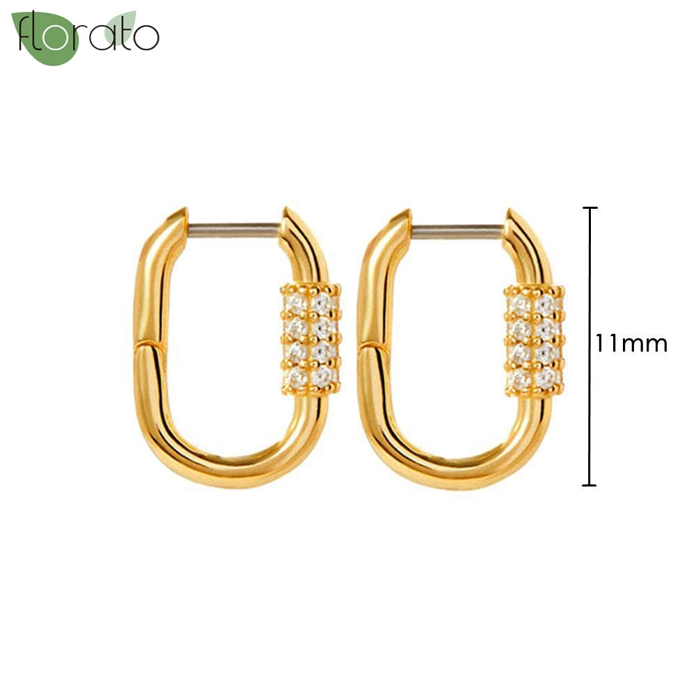 The Signature 11mm 18k Gold Minimalist Hoops