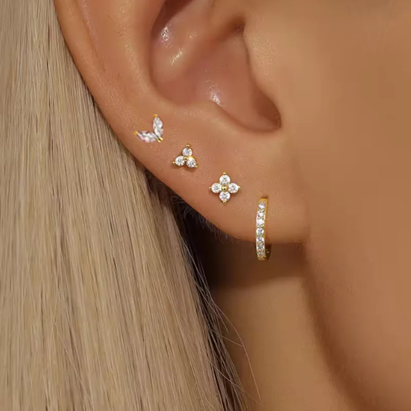 The Signature 4-Piece 18k Gold Plated Earring Set