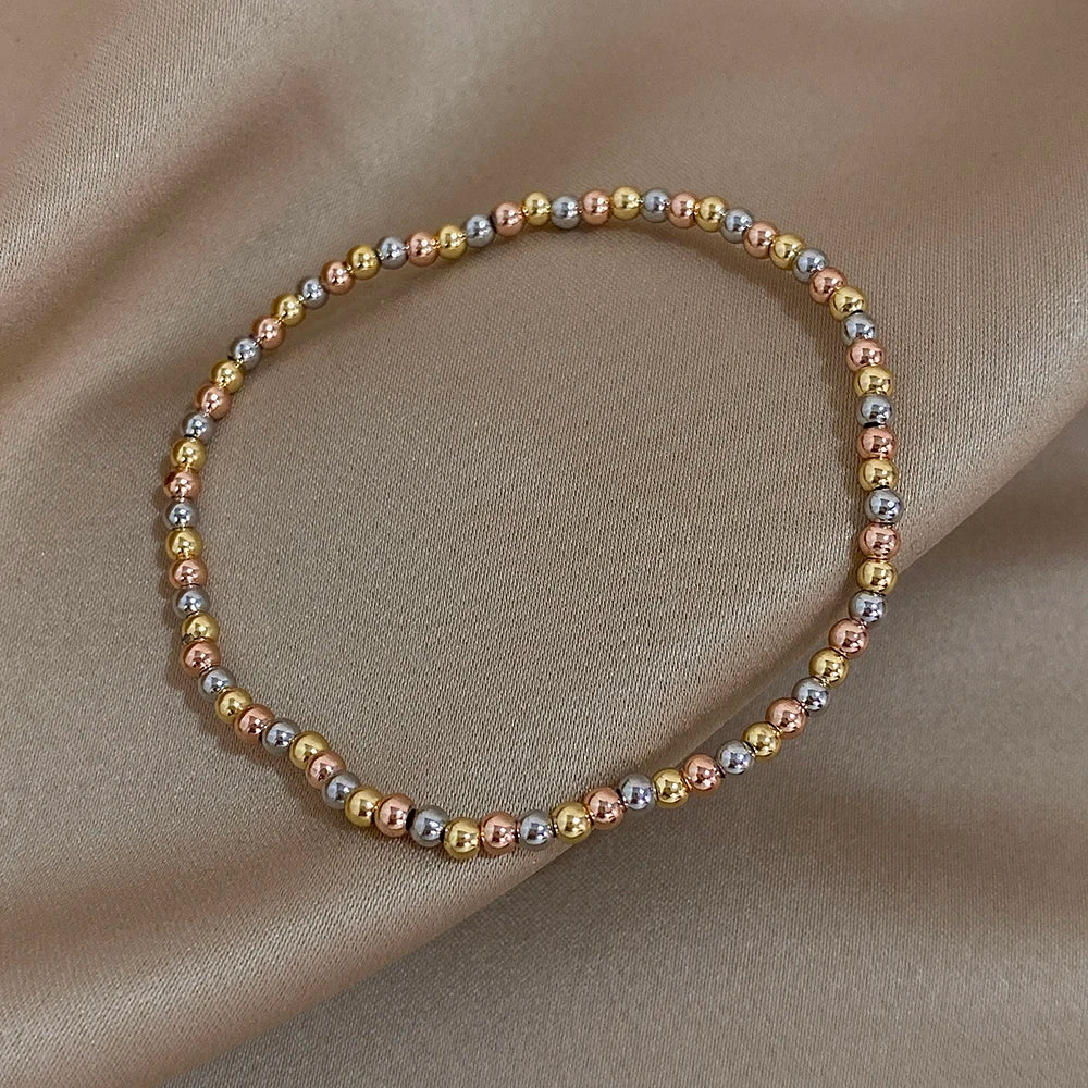 The Signature Tricolor Beaded Stretch Bracelet