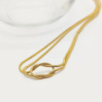 The 14k Gold Knotted Snake Chain