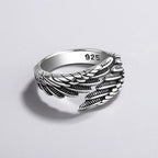 The Signature 925 Sterling Silver Angel Wing Ring
