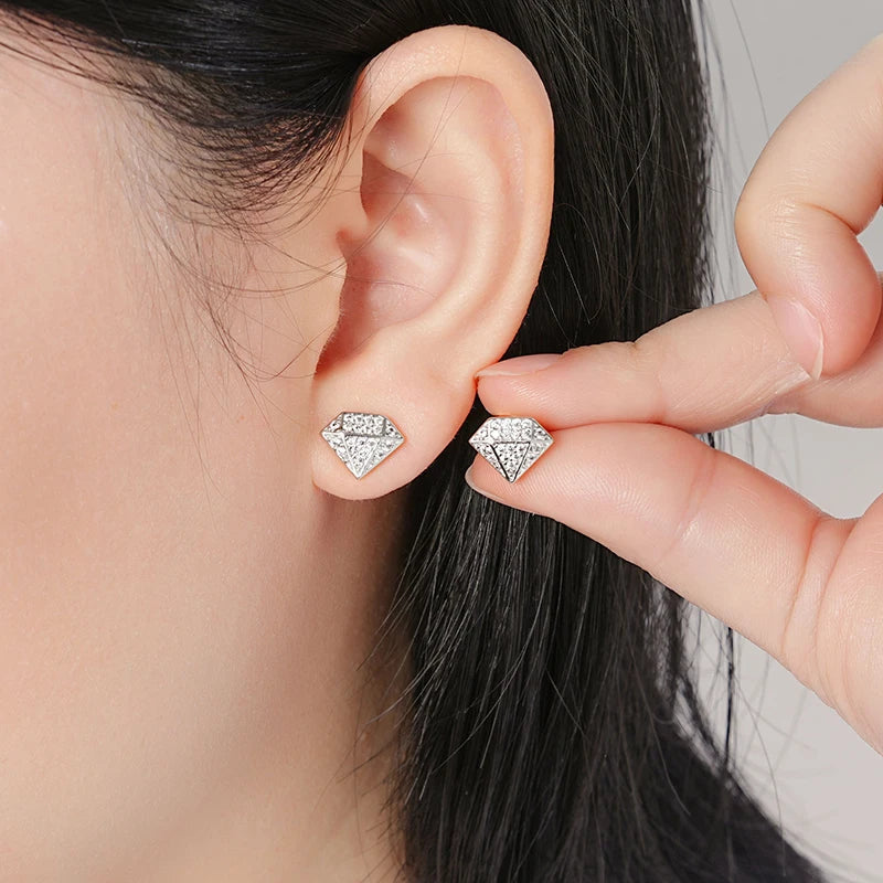 The Signature 14k Gold Diamond-Shaped Studs