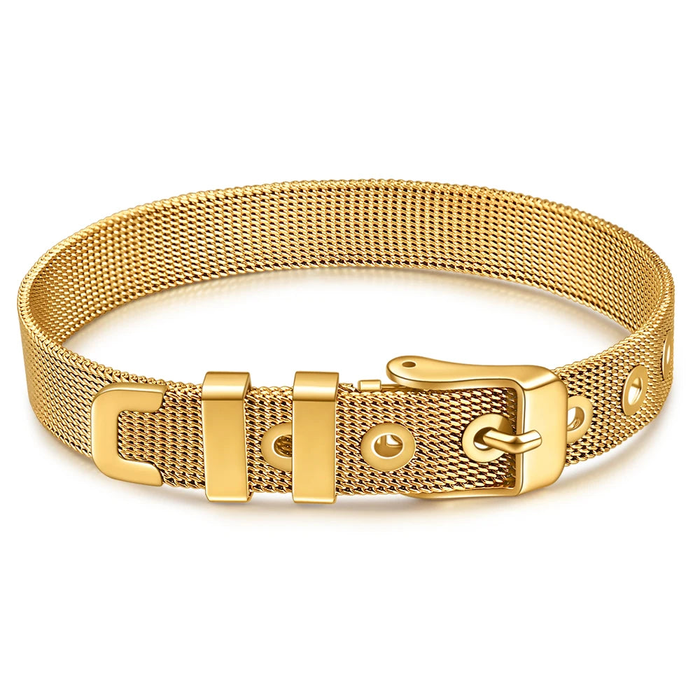 The Signature Platinum-Plated Mesh Bracelet