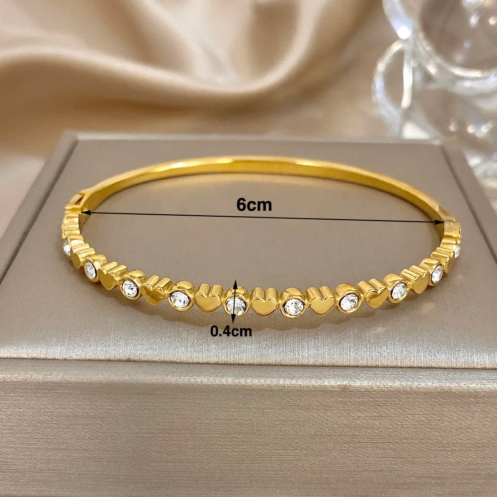 The Signature Radiant Heart Cuff Bangle