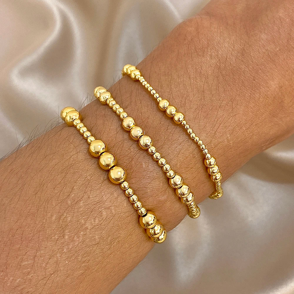 The Signature Tricolor Beaded Stretch Bracelet